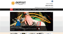 Desktop Screenshot of croffootheating.com